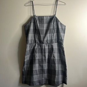 Black and White Plaid Dress